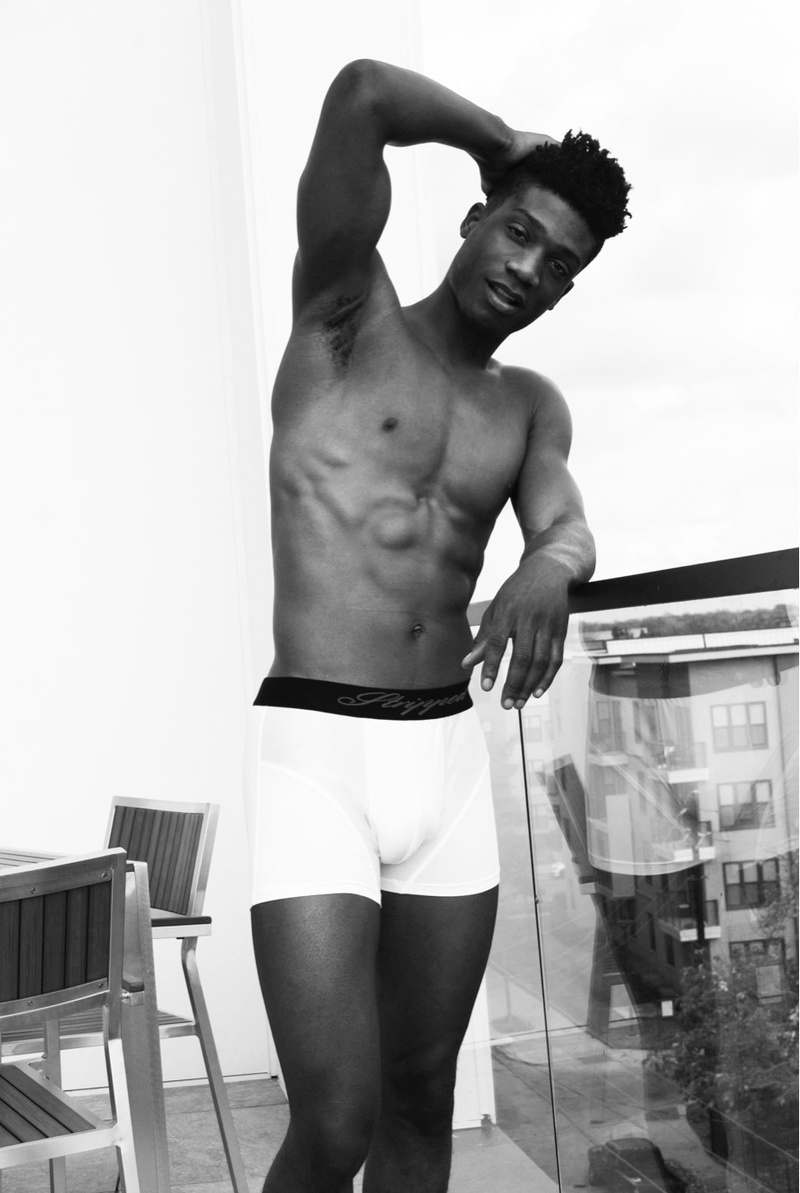 Male model photo shoot of Stripped Underwear in Dallas