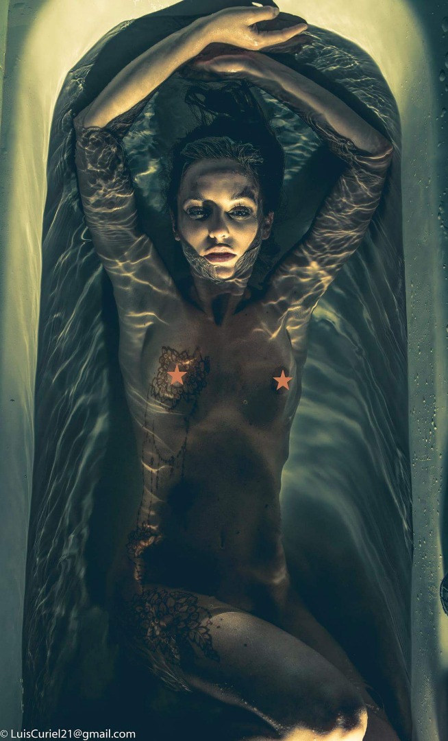 Female model photo shoot of Groot