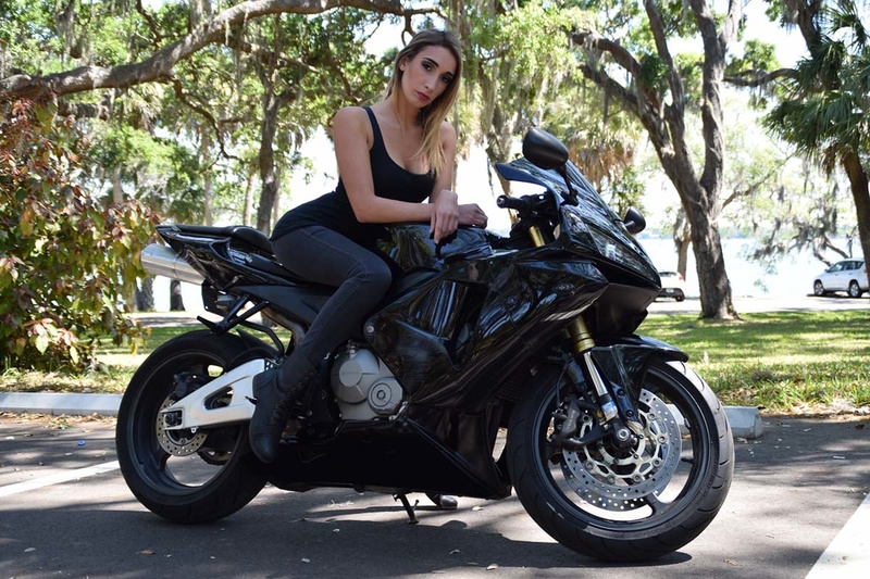 Female model photo shoot of Brianna Wolfson in 2019 Bike Calendar Shoot
