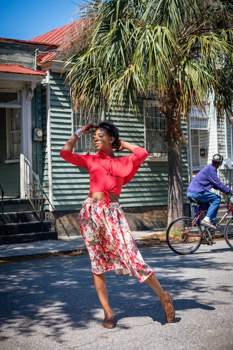 Female model photo shoot of Kori Marie in Downtown Charleston, SC