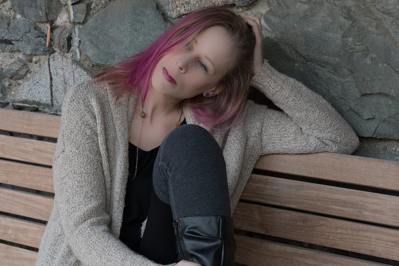 Female model photo shoot of AJAikenModel in Victoria, BC, Canada