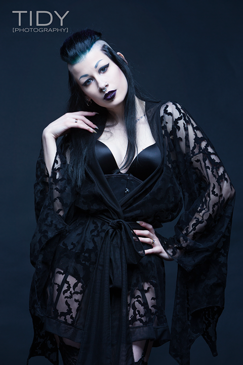 Female model photo shoot of acid_grave