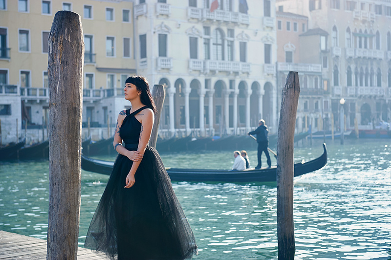 Female model photo shoot of ursula schmitz and Puccirouge in Venice, Italy