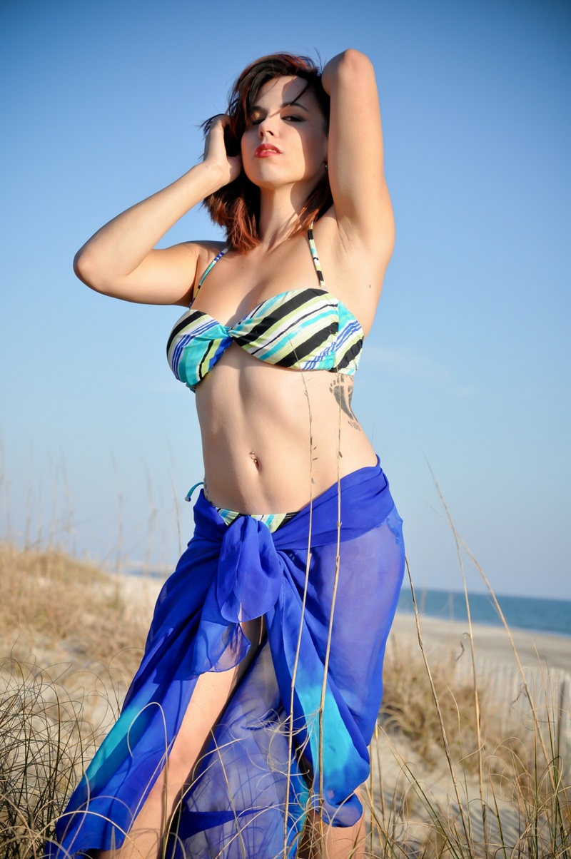 Female model photo shoot of TeresaLewis Photography and KatMarie88 in Atlantic Beach NC