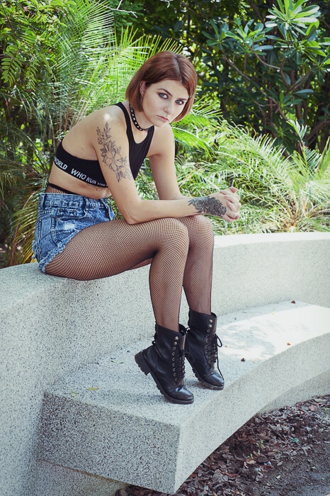 Female model photo shoot of Eva Frost by Anthony J Bennett