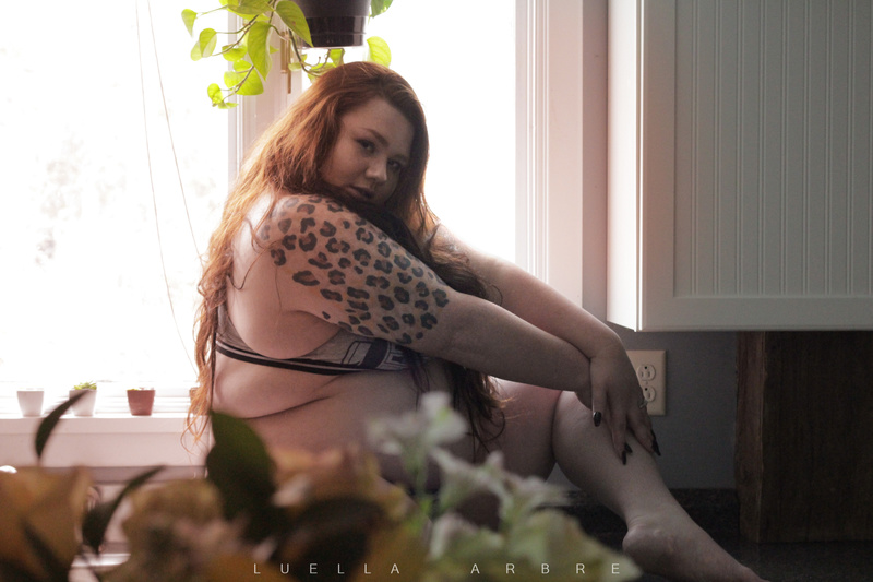 Female model photo shoot of Ramblin Rose by LuellaArbre
