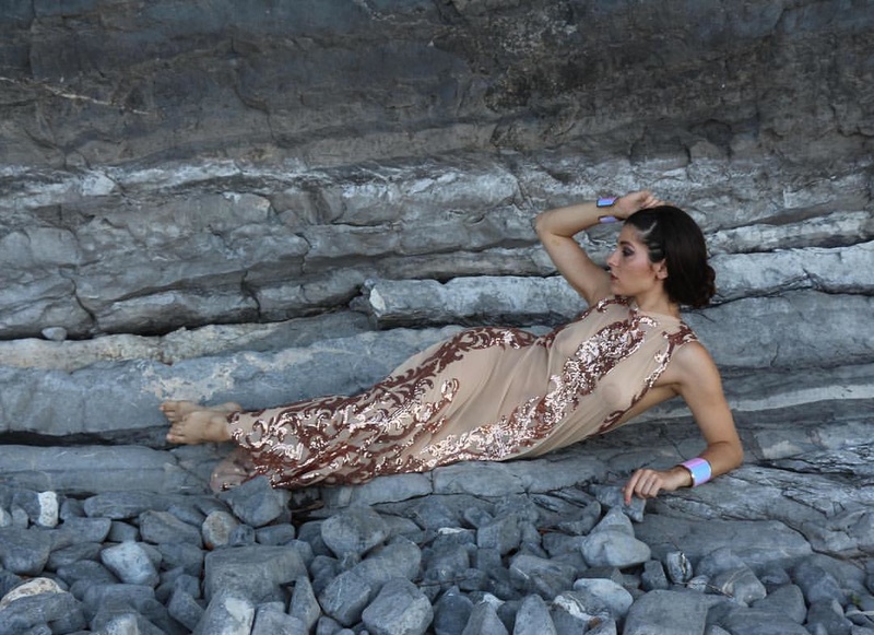 Female model photo shoot of Tesla Tease in Vermont Private Beach