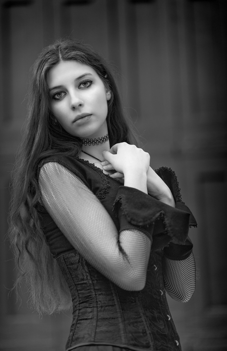 Female model photo shoot of Mademoiselle J Noir