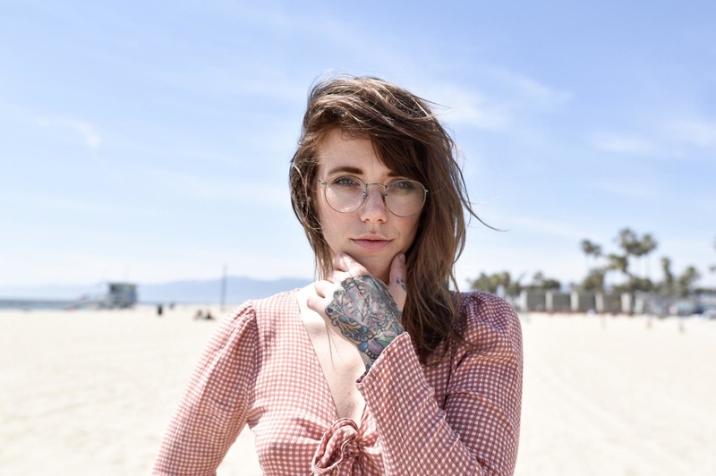 Female model photo shoot of cmm in Venice Beach, CA