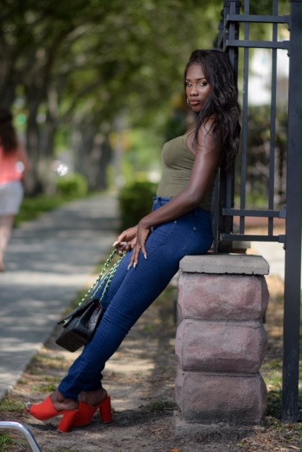 Female model photo shoot of melaninbarbie22 in Downtown St.Pete