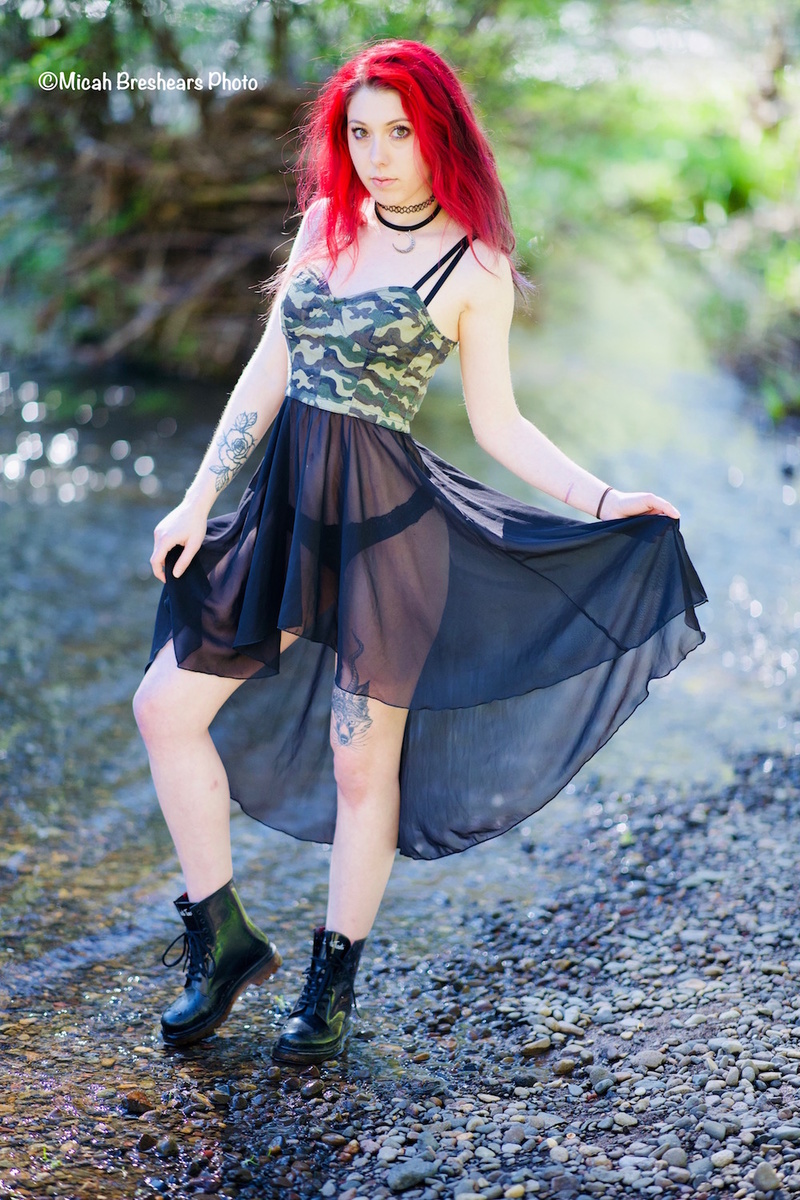 Female model photo shoot of skylarblade by Micah Breshears Photo
