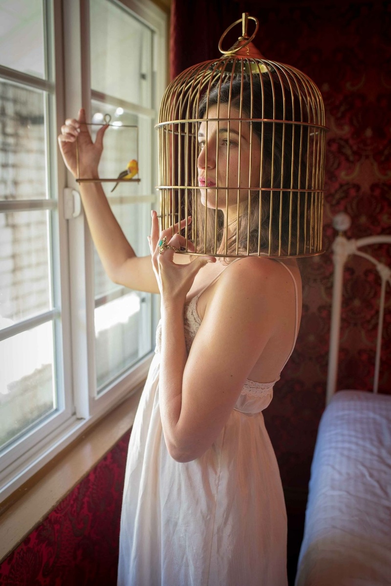 Female model photo shoot of JennyAshleyPhoto in Madonna Inn, San Luis Obispo