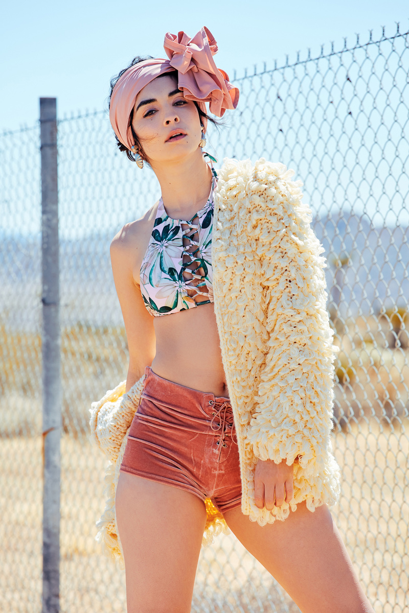 Female model photo shoot of Emily Maldonado in Joshua Tree, California