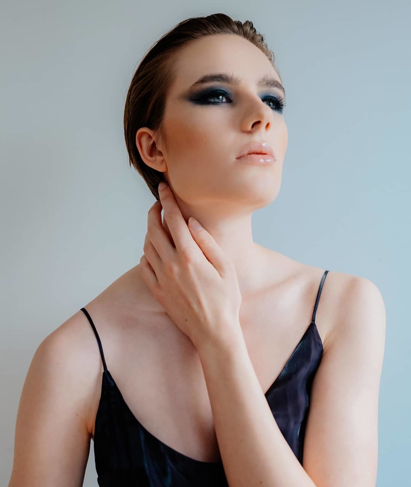 Female model photo shoot of Makeup by Rebecca K