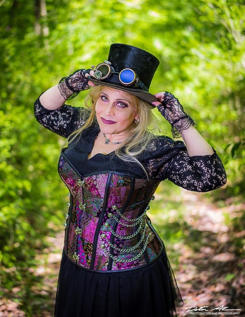 Female model photo shoot of Lynni C by photodaydreamer in Hocking Hills, makeup by BenevolentBeauty29