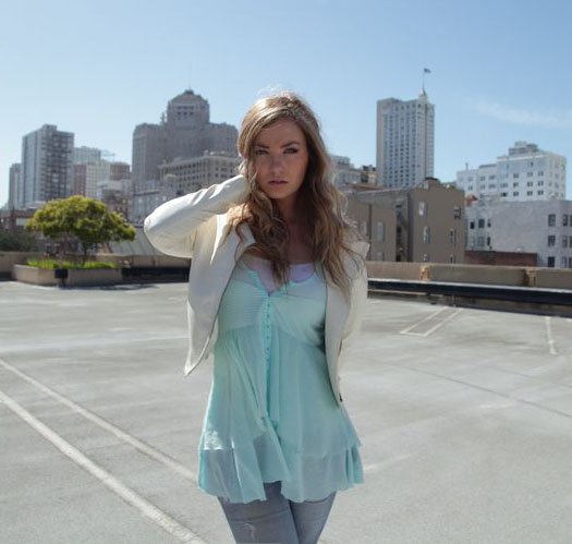 Female model photo shoot of Meghan Bean in CA – SF Rooftop