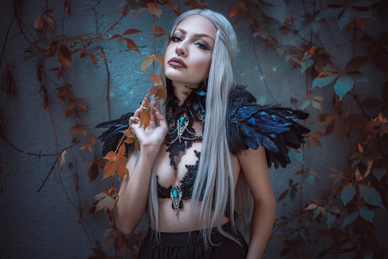 Female model photo shoot of Ophelia Haze by Teodor Lazarev