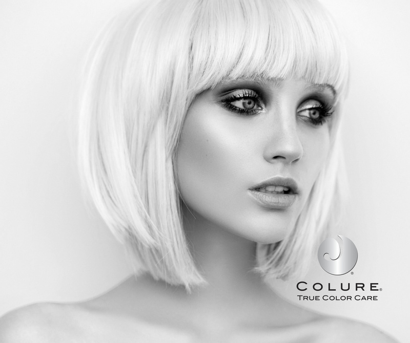 0 model photo shoot of Colure Hair Care
