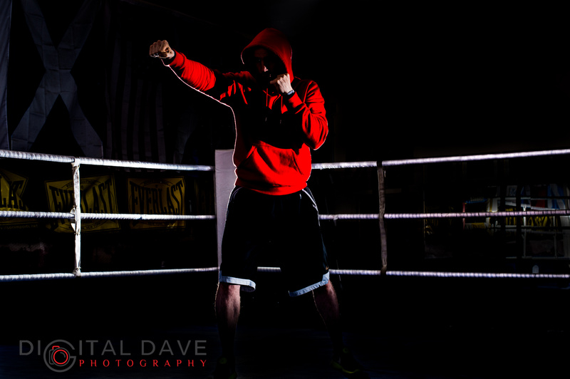 Male model photo shoot of DigitalDavePhotography in Boxing Gym