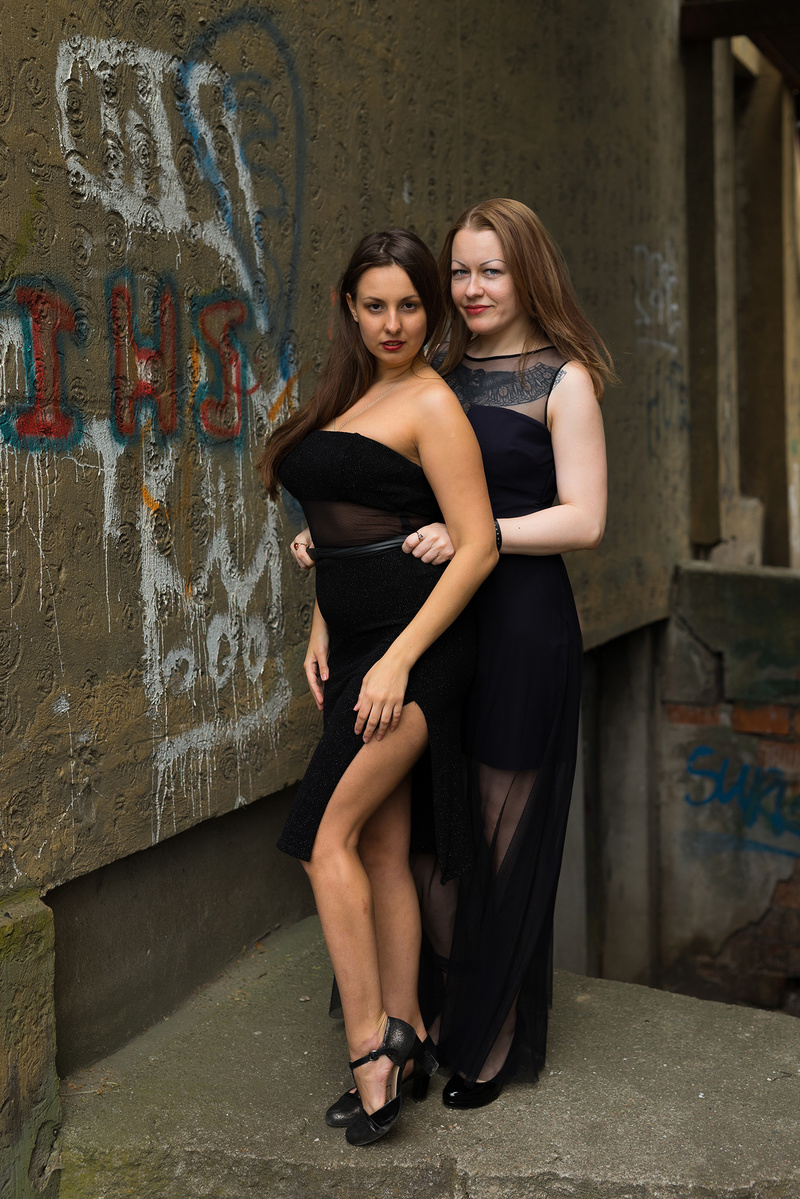 Female model photo shoot of Katya Miracle and MarinaViolin in Latvia, Riga