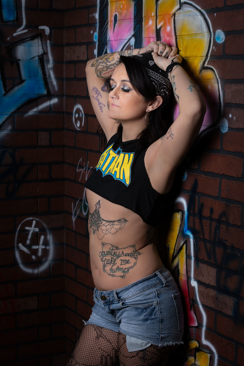 Female model photo shoot of Tattooedcountrydream