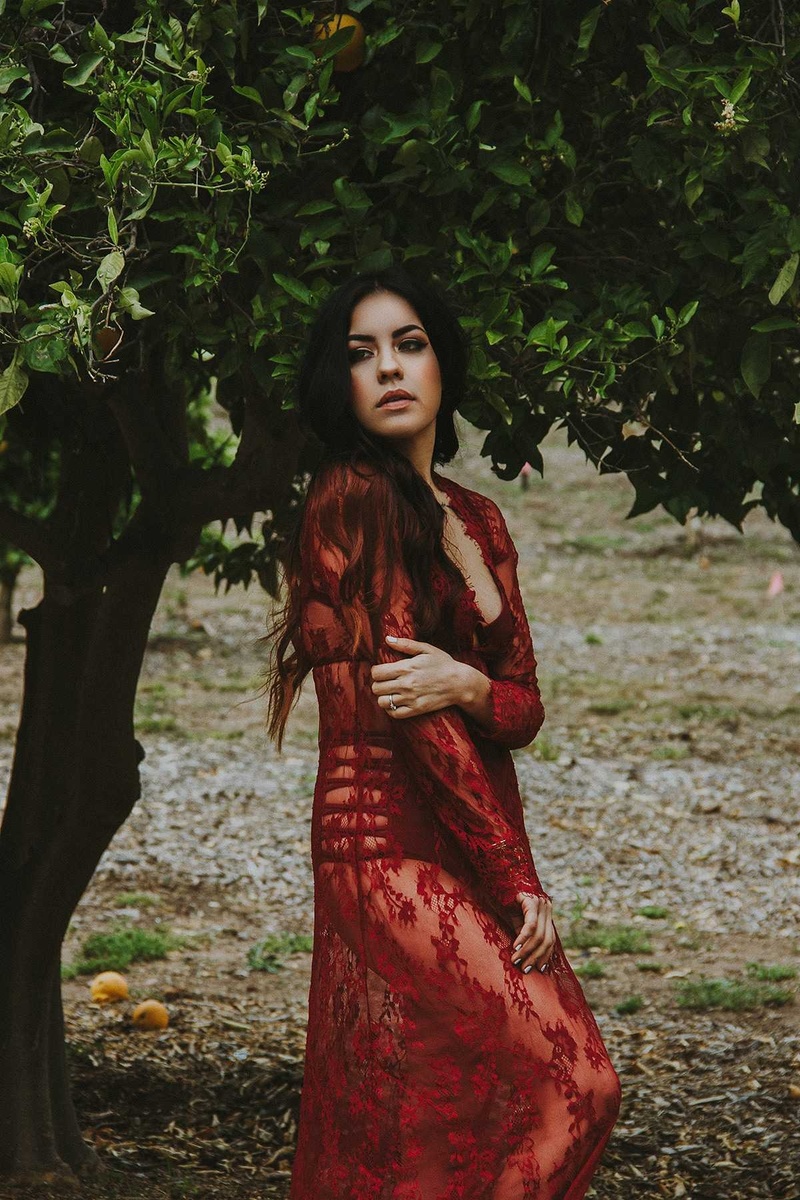 Female model photo shoot of Cyn Elvira in Santiago Oaks Regional Park