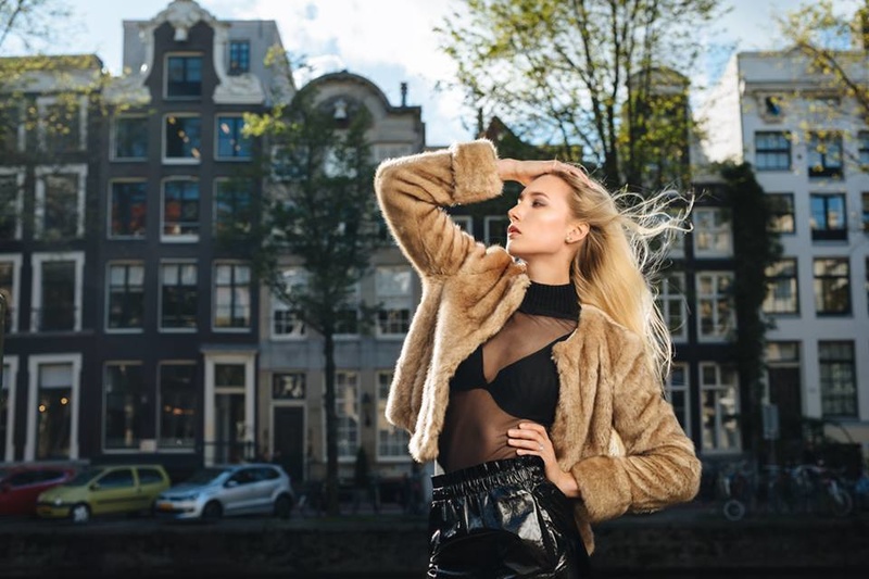 Female model photo shoot of Yentle Mercedes Beers in Amsterdam Centrum
