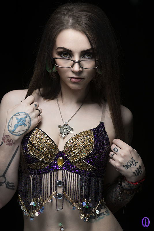 Female model photo shoot of Raven Ixion by IrishOne in Dallas, Tx