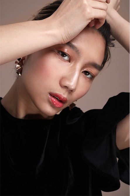 Female model photo shoot of Graphic Beauty MUA