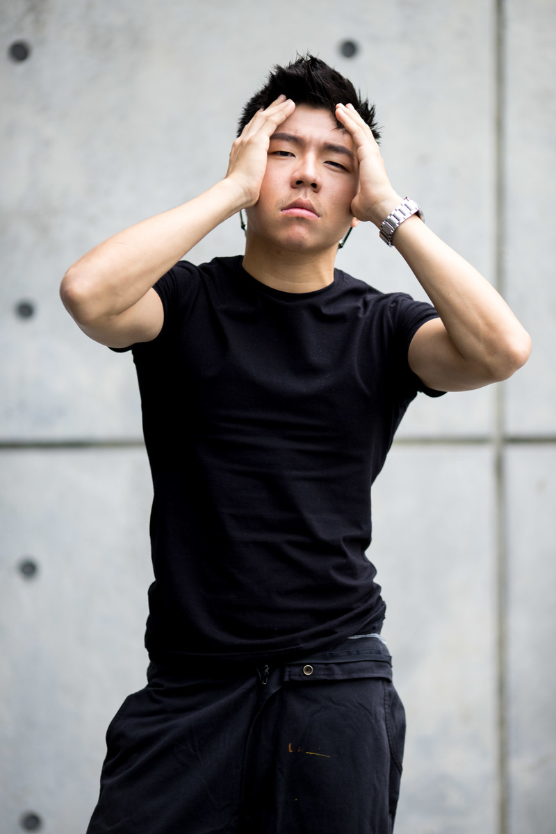 Male model photo shoot of leoyuningchang