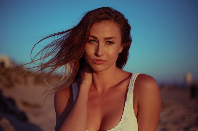 Female model photo shoot of Ajjaxx in Sunset Beach, CA