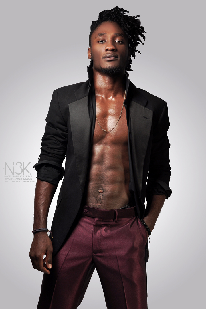 Male model photo shoot of robinson okeke