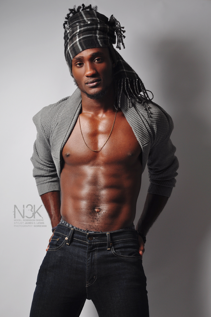 Male model photo shoot of robinson okeke