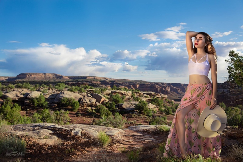 Female model photo shoot of Ziva Fey by Stephens_Photo in Moab Utah
