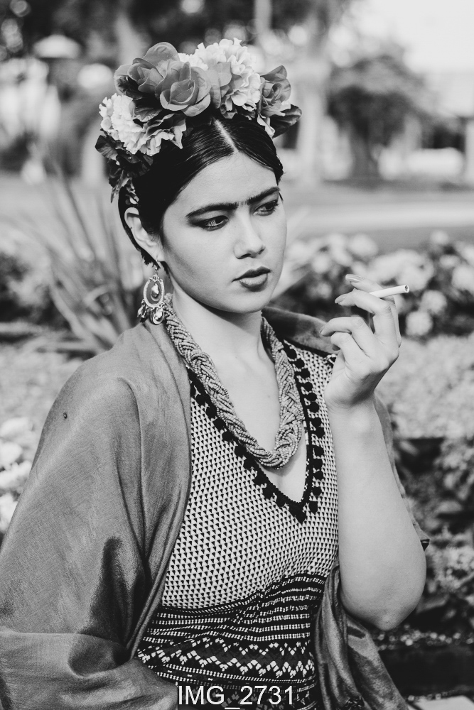 Female model photo shoot of EliVireich in Scottsdale Civic park