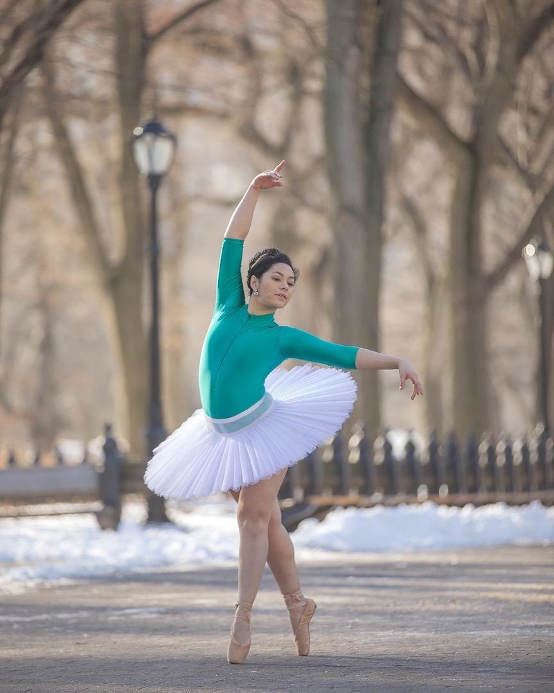 Female model photo shoot of themodernballerina in Central Park, NY