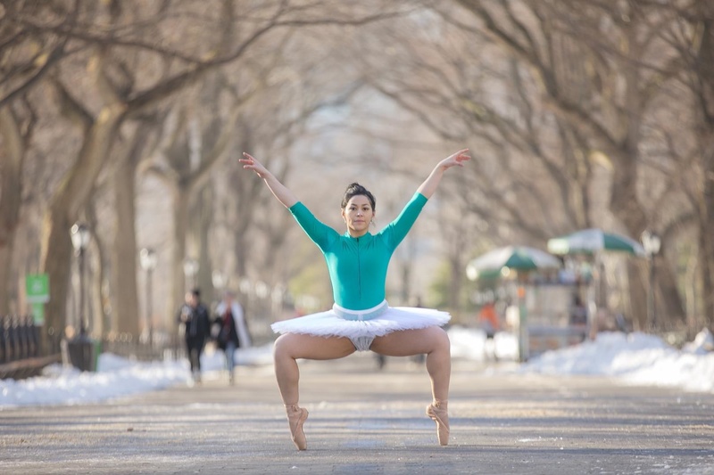 Female model photo shoot of themodernballerina in Central Park
