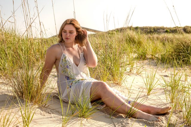 Female model photo shoot of ShawneeLeigh in beach