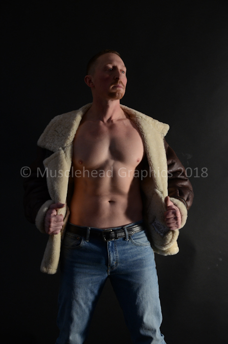 Male model photo shoot of Musclehead Graphics and dustytailored