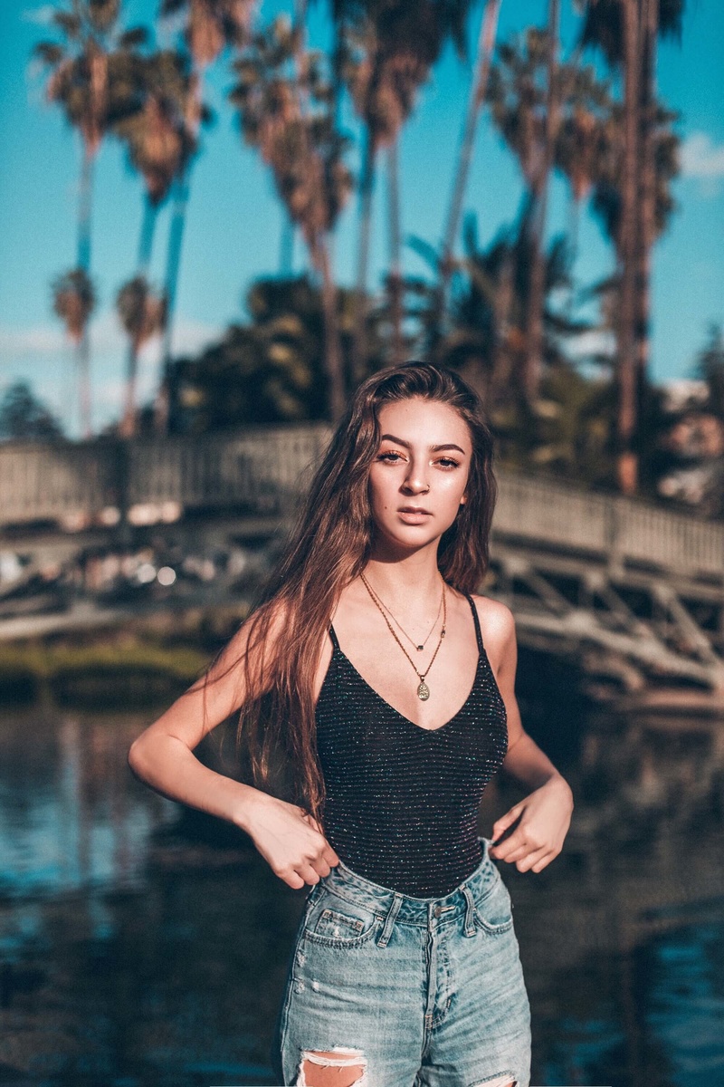 Female model photo shoot of Jazgabriella in Echo Park