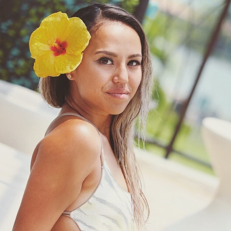 Female model photo shoot of Leading Our A Team in Anaehoomalu Bay, Waikoloa, Hawaii
