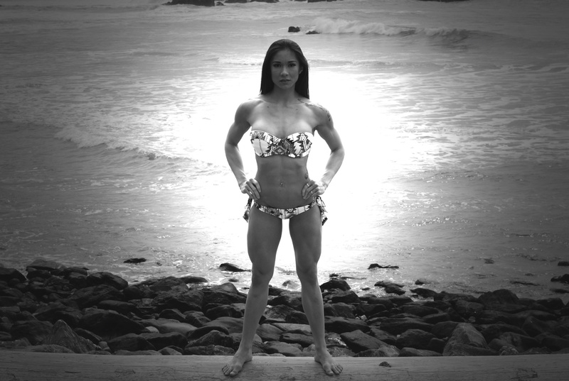 Female model photo shoot of jamiecampbell_ in Physique Competition Photoshoot