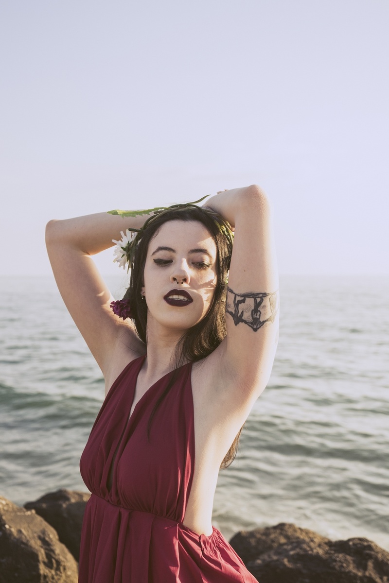 Female model photo shoot of Milla Askeladd by BlueStudio in Viareggio (beach)