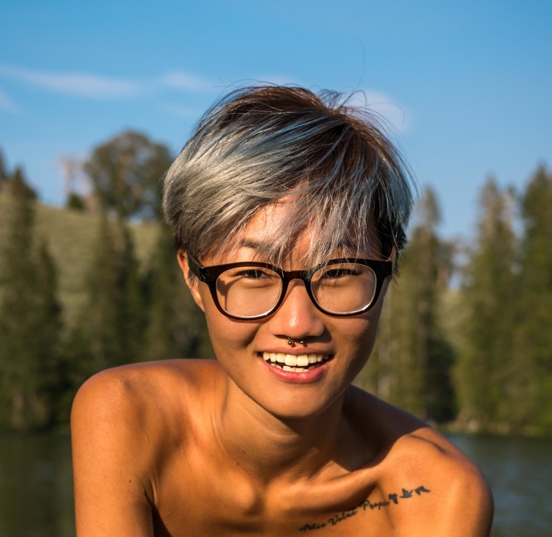 Female model photo shoot of FiguringOutSarah in Idaho