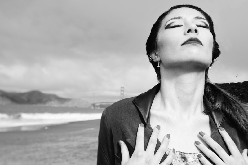 Female model photo shoot of Alishia Allshouse in San Francisco - Baker Beach