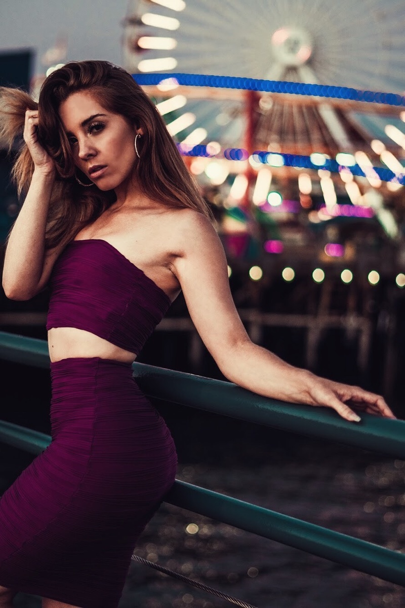 Female model photo shoot of LaurynElaineSandoval in Santa Monica