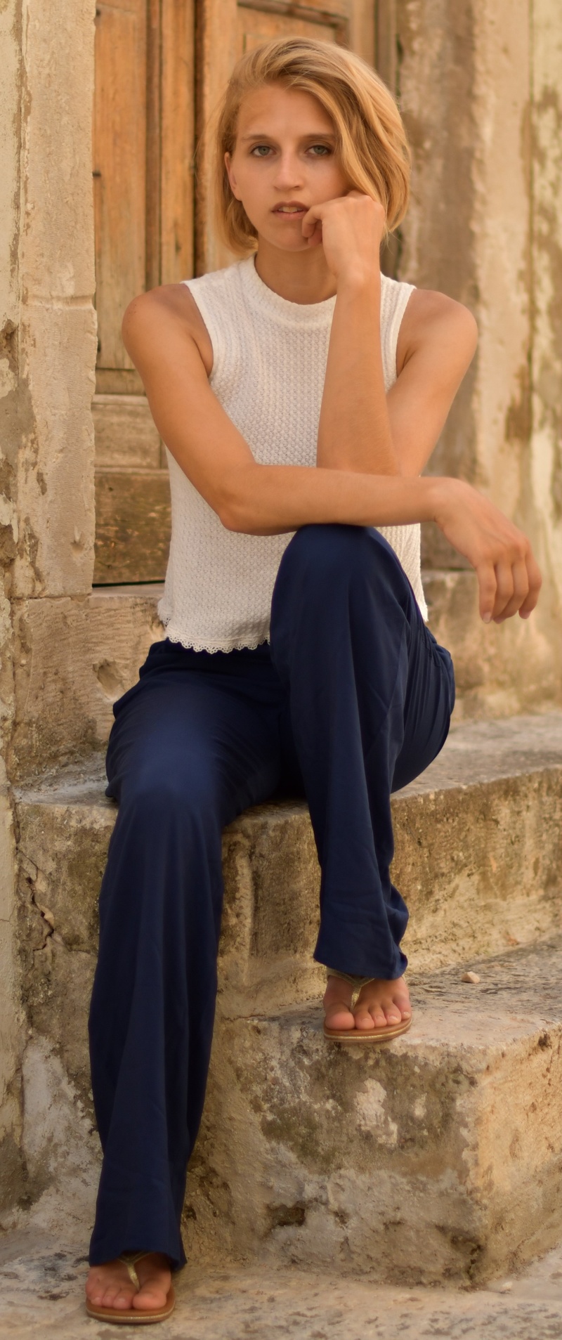 Female model photo shoot of Kimberly A M by jvermeerenphotography in Dubrovnik, Croatia