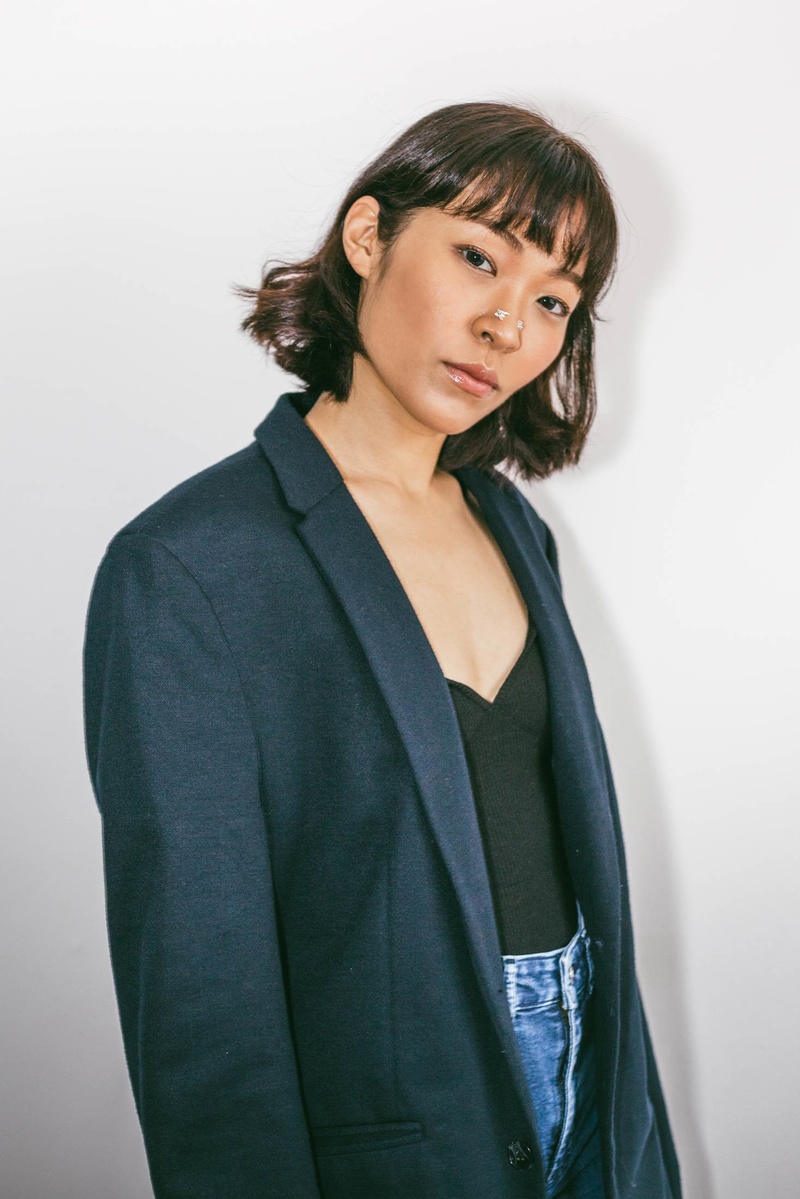 Female model photo shoot of haewonkimdesign in Seoul and NYC
