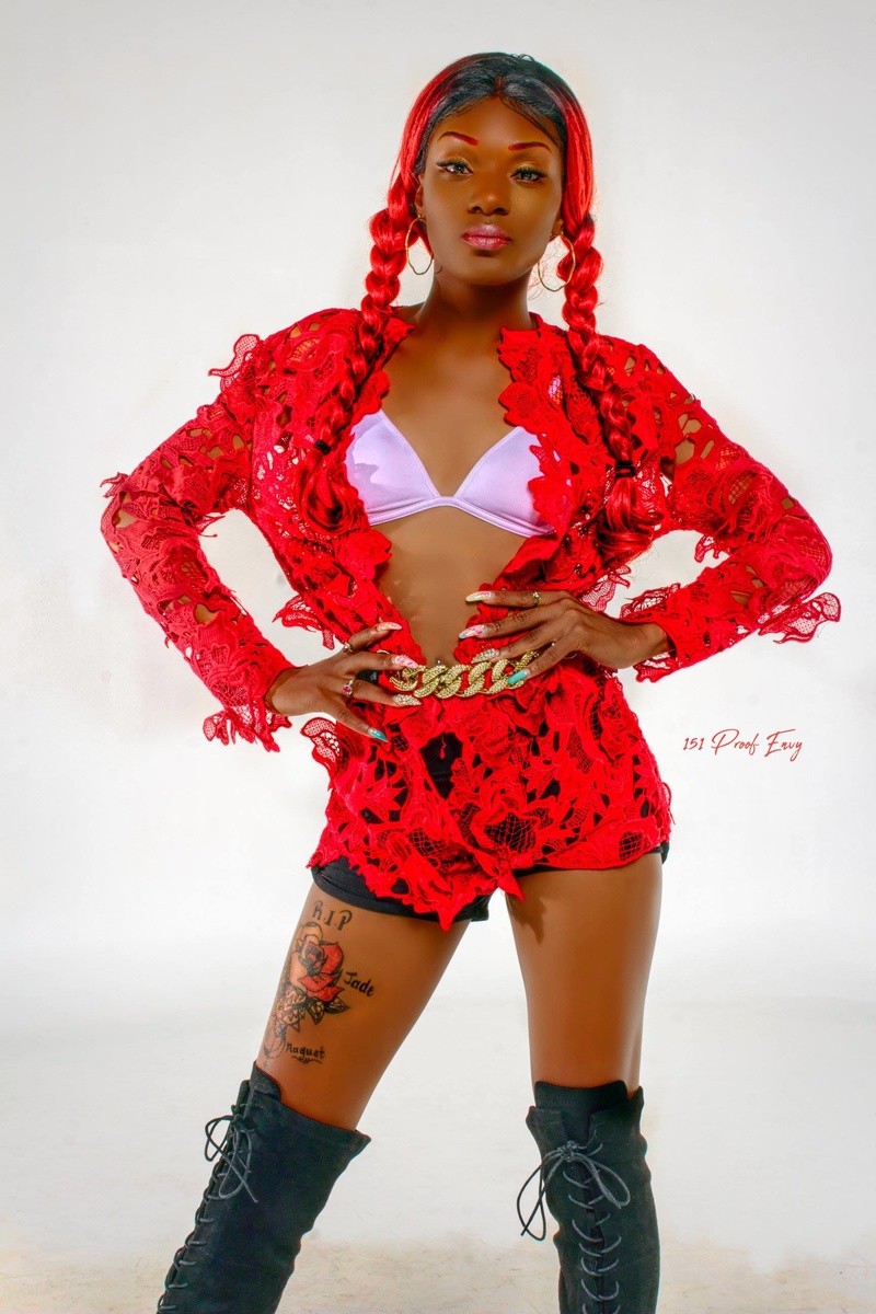 Female model photo shoot of AThea Gold by 151ProofEnvyPhotography in Greensboro