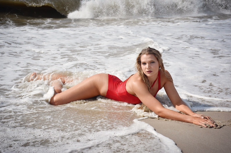 Female model photo shoot of AlliZCosplay in Jones Beach, NY